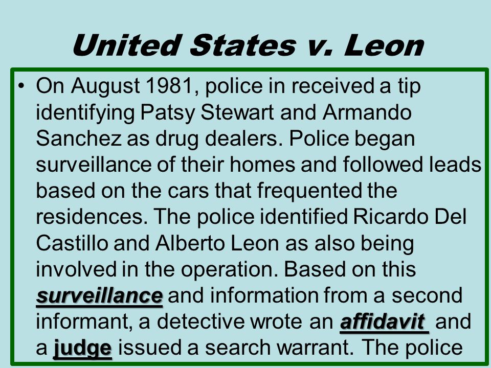 United States v. Leon